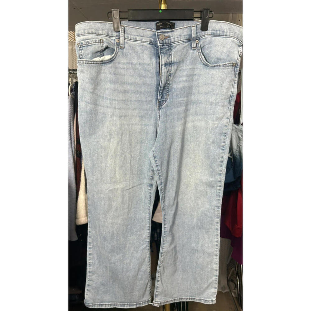 Banana Republic Jeans Wide Leg Women Size 34/18 Blue Denim